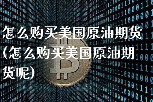 怎么购买美国原油期货(怎么购买美国原油期货呢)_https://www.tuogunzhijia.com_恒指期货_第1张