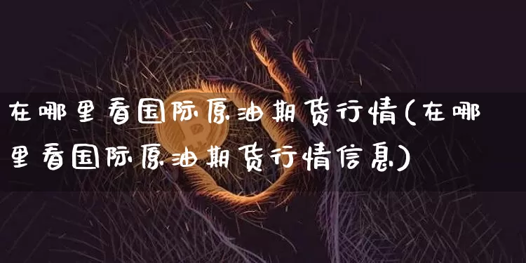 在哪里看国际原油期货行情(在哪里看国际原油期货行情信息)_https://www.tuogunzhijia.com_国际期货_第1张