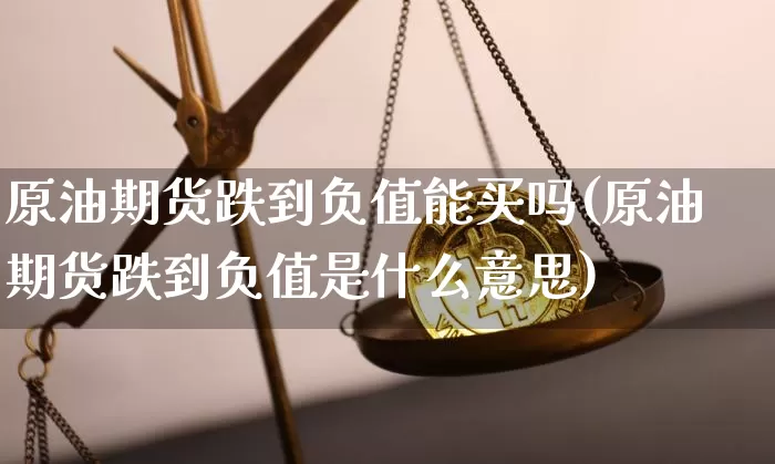 原油期货跌到负值能买吗(原油期货跌到负值是什么意思)_https://www.tuogunzhijia.com_黄金期货_第1张