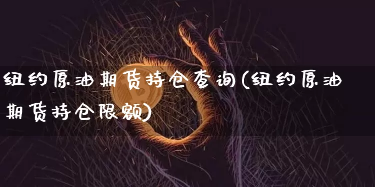 纽约原油期货持仓查询(纽约原油期货持仓限额)_https://www.tuogunzhijia.com_道指期货_第1张