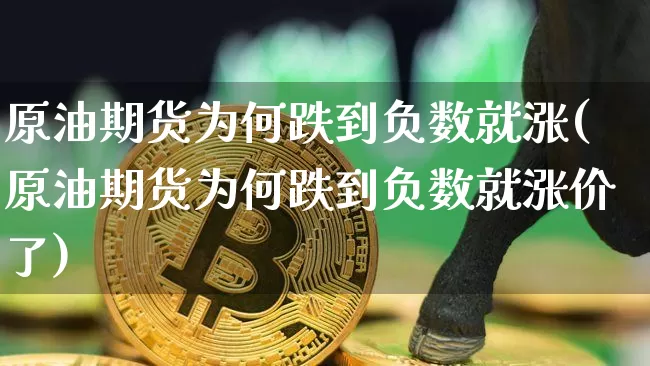 原油期货为何跌到负数就涨(原油期货为何跌到负数就涨价了)_https://www.tuogunzhijia.com_国际期货_第1张