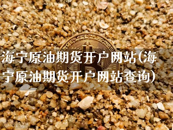 海宁原油期货开户网站(海宁原油期货开户网站查询)_https://www.tuogunzhijia.com_纳指期货_第1张