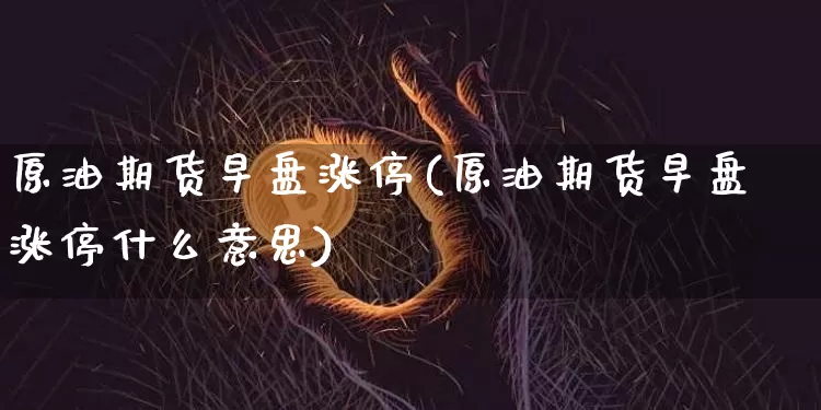 原油期货早盘涨停(原油期货早盘涨停什么意思)_https://www.tuogunzhijia.com_原油期货_第1张
