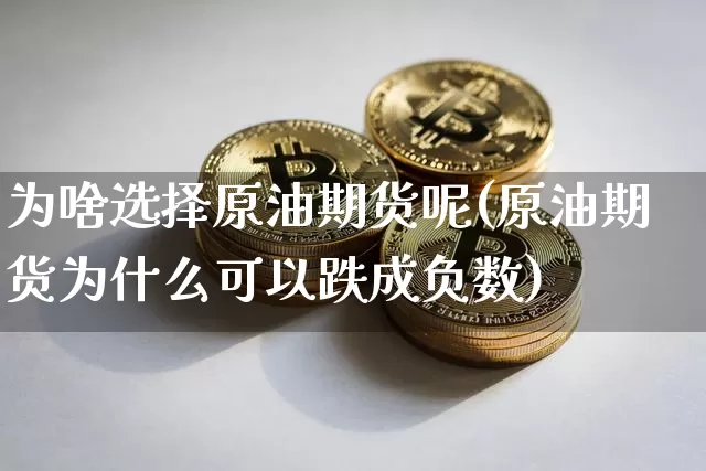 为啥选择原油期货呢(原油期货为什么可以跌成负数)_https://www.tuogunzhijia.com_原油期货_第1张
