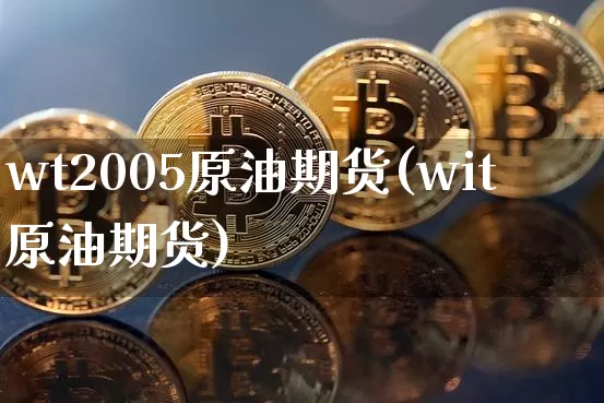 wt2005原油期货(wit原油期货)_https://www.tuogunzhijia.com_黄金期货_第1张