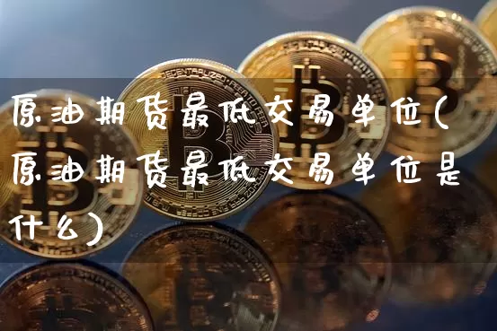 原油期货最低交易单位(原油期货最低交易单位是什么)_https://www.tuogunzhijia.com_内盘期货_第1张