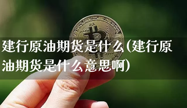 建行原油期货是什么(建行原油期货是什么意思啊)_https://www.tuogunzhijia.com_国际期货_第1张
