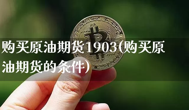 购买原油期货1903(购买原油期货的条件)_https://www.tuogunzhijia.com_黄金期货_第1张
