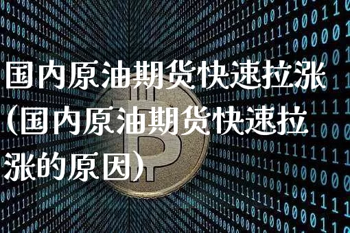 国内原油期货快速拉涨(国内原油期货快速拉涨的原因)_https://www.tuogunzhijia.com_纳指期货_第1张