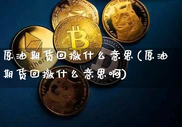 原油期货回撤什么意思(原油期货回撤什么意思啊)_https://www.tuogunzhijia.com_恒指期货_第1张
