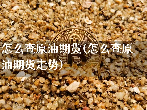 怎么查原油期货(怎么查原油期货走势)_https://www.tuogunzhijia.com_道指期货_第1张