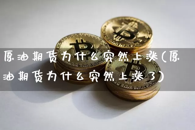 原油期货为什么突然上涨(原油期货为什么突然上涨了)_https://www.tuogunzhijia.com_纳指期货_第1张