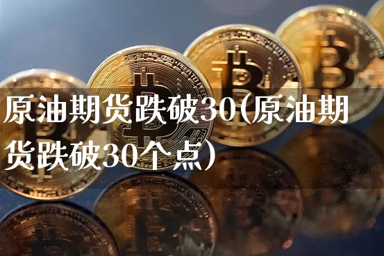 原油期货跌破30(原油期货跌破30个点)_https://www.tuogunzhijia.com_道指期货_第1张