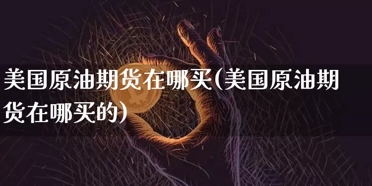 美国原油期货在哪买(美国原油期货在哪买的)_https://www.tuogunzhijia.com_原油期货_第1张