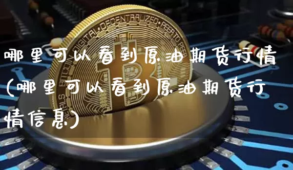 哪里可以看到原油期货行情(哪里可以看到原油期货行情信息)_https://www.tuogunzhijia.com_内盘期货_第1张