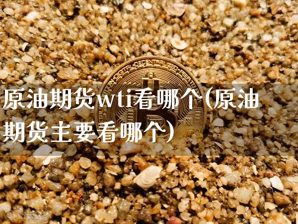 原油期货wti看哪个(原油期货主要看哪个)_https://www.tuogunzhijia.com_纳指期货_第1张