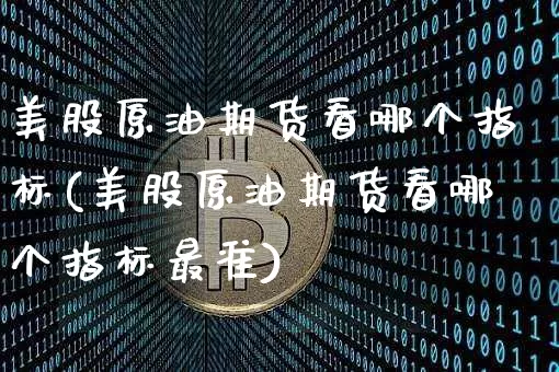 美股原油期货看哪个指标(美股原油期货看哪个指标最准)_https://www.tuogunzhijia.com_纳指期货_第1张