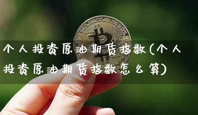 个人投资原油期货指数(个人投资原油期货指数怎么算)_https://www.tuogunzhijia.com_内盘期货_第1张