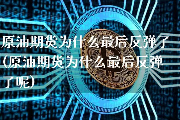 原油期货为什么最后反弹了(原油期货为什么最后反弹了呢)_https://www.tuogunzhijia.com_国际期货_第1张