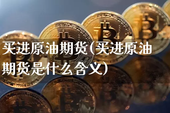 买进原油期货(买进原油期货是什么含义)_https://www.tuogunzhijia.com_纳指期货_第1张