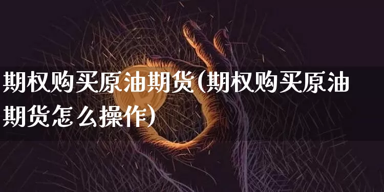 期权购买原油期货(期权购买原油期货怎么操作)_https://www.tuogunzhijia.com_恒指期货_第1张