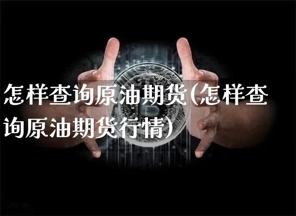 怎样查询原油期货(怎样查询原油期货行情)_https://www.tuogunzhijia.com_恒指期货_第1张