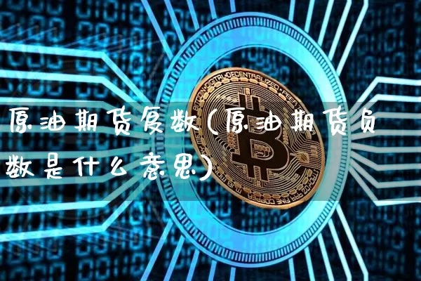 原油期货复数(原油期货负数是什么意思)_https://www.tuogunzhijia.com_纳指期货_第1张