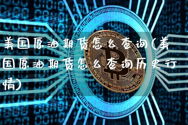 美国原油期货怎么查询(美国原油期货怎么查询历史行情)_https://www.tuogunzhijia.com_黄金期货_第1张
