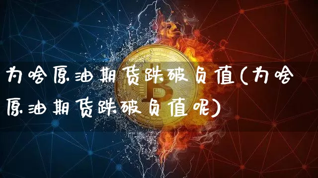 为啥原油期货跌破负值(为啥原油期货跌破负值呢)_https://www.tuogunzhijia.com_纳指期货_第1张