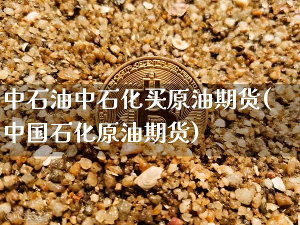 中石油中石化买原油期货(中国石化原油期货)_https://www.tuogunzhijia.com_原油期货_第1张