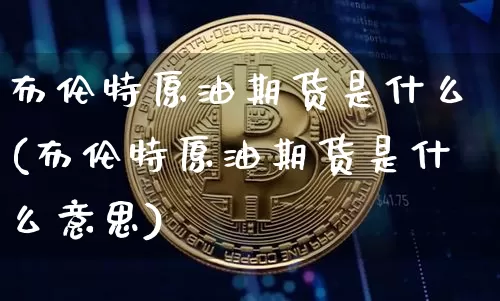 布伦特原油期货是什么(布伦特原油期货是什么意思)_https://www.tuogunzhijia.com_纳指期货_第1张